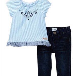 NWT Hudson Jeans Stripe Jersey Top & Pants - 2-pc